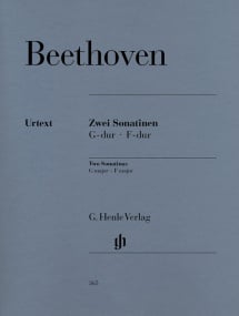 Beethoven: Two Sonatinas in G and F for Piano published by Henle
