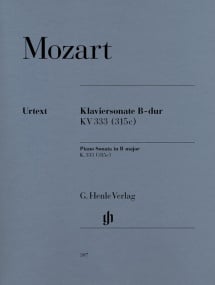 Mozart: Sonata in Bb Major K333 (315c) for Piano published by Henle