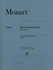 Mozart: Sonata in B flat K570 for Piano published by Henle