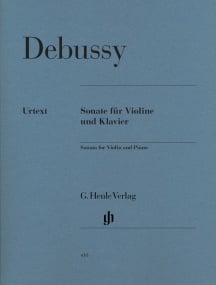 Debussy: Sonata for Violin published by Henle Urtext