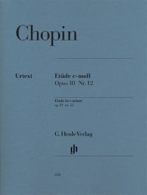 Chopin: Etude in C minor Opus 10 No 12 (Revolution) for Piano published by Henle