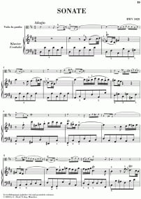 Bach: Viola Da Gamba Sonatas BWV 1027 - 1029 for Cello published by Henle Urtext