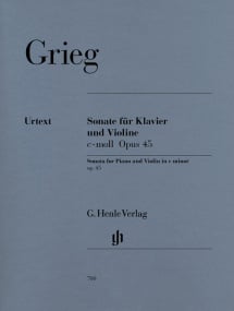 Grieg: Sonata in C Minor Opus 45 for Violin published by Henle