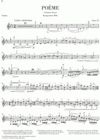 Chausson: Poeme Opus 25 for Violin published by Henle