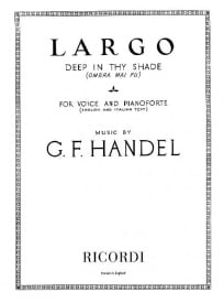 Handel: Largo 'Ombra mai fu' In F published by Ricordi