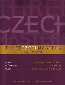Three Czech Masters for Piano published by Barenreiter