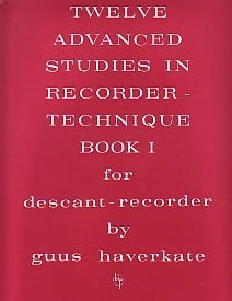 Haverkate: 12 Advanced Studies 1 for Descant Recorder published by Broekman