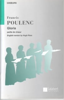 Poulenc: Gloria published by Salabert - Choral Score