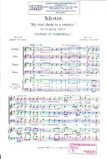 Parry: My Soul There Is A Country SATB published by IMP