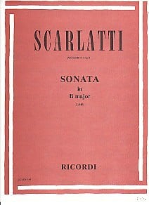 Scarlatti: Sonata in B Kp 262 L446 for Piano published by Ricordi