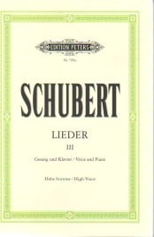Schubert: Complete Songs Volume 3 for Low Voice published by Peters Edition