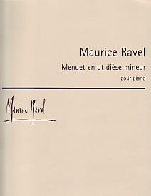 Ravel: Menuet et un diese mineur pour piano published by Salabert