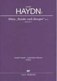 Haydn: Missa Brevis G Dur Rorate Coeli published by Carus Verlag - Vocal Score