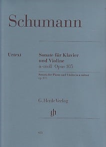 Schumann: Sonata No 1 in A Minor Opus 105 for Violin published by Henle