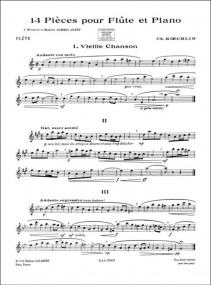 Koechlin: 14 Pieces for Flute published by Salabert