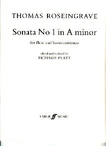 Roseingrave: Sonata No 1 in A minor for Flute published by Faber