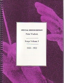 Warlock Society Edition: Volume 3 Songs 1920-1922 published by Thames Publishing