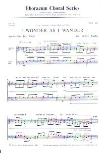 Carter: I Wonder as I Wander SATB published by Eboracum