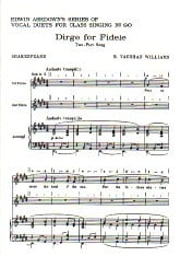 Vaughan Williams: Dirge For Fidele 2pt published by Edwin Ashdown