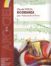 Pascal: Ricordanza for Cello published by Editions Combre