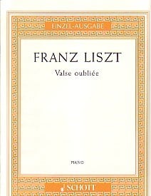Liszt: Valse Oubliee No 1 in A Minor for Piano published by Schott