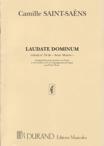 Saint-Saens: Laudate Dominum published by Durand - Vocal Score