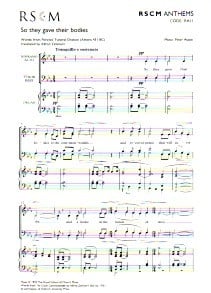 Aston: So They Gave Their Bodies to the Commonwealth SATB published by RSCM