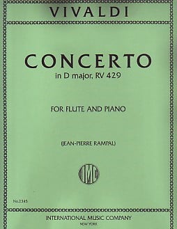 Vivaldi: Concerto in D Major RV 429 for Flute published by IMC