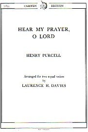 Purcell: Hear My Prayer O Lord SA published by Curwen