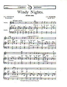 Stanford: Windy Nights (Unison) published by Curwen