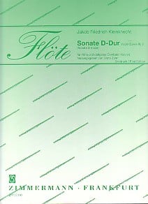 Kleinknecht: Sonata in D for Flute published by Zimmermann