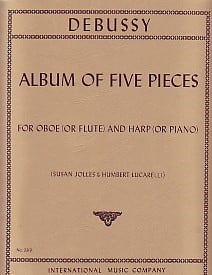 Debussy: Album of Five Pieces for Oboe or Flute published by IMC