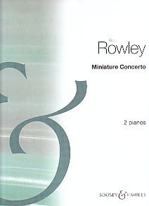 Rowley: Miniature Concerto for 2 pianos published by Boosey & Hawkes