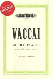 Vaccai: Metodo Pratico - High Voice published by Peters Edition (Book & CD)