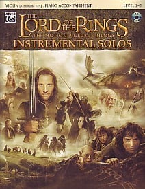 Lord of the Rings Instrumental Solos - Violin published by Warner (Book/Online Audio)