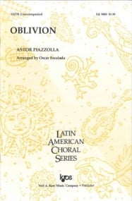 Piazzolla: Oblivion SATB published by Kjos