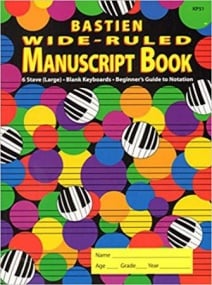 Bastien Wide-Ruled Manuscript Book (32 pages)