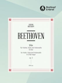 Beethoven: String Trio in Eb Opus 3 published by Breitkopf