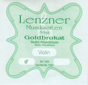 Optima (Lenzner) Goldbrokat Violin D String - Size 1/8