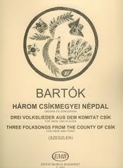 Bartok: Three Folksongs from the County of Csik for Oboe published by EMB