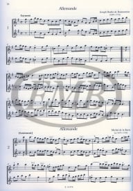 Baroque Dances for two treble recorders (or flute or violin) published by EMB