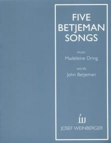 Dring: 5 Betjeman Songs published by Josef Weinberger