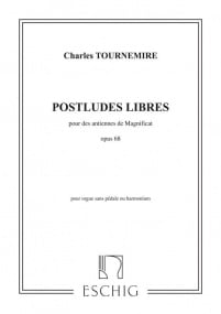 Tournemire: Postludes libres pour des Antiennes de Magnificat Opus 68 for Organ published by Max Eschig