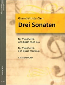 Cirri: 3 Sonatas for Cello published by Heinrichshofen