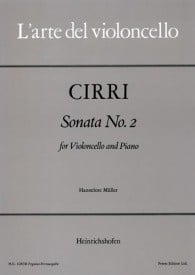 Cirri: Sonata No 2 in G for Cello published by Hinrichsen
