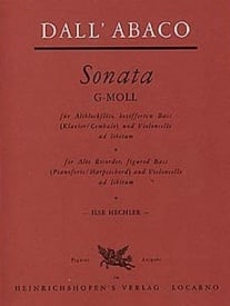 Dall'Abaco: Sonata for Treble Recorder published by Heinrichshofen