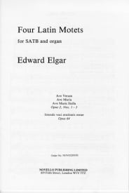 Elgar: Four Latin Motets published by Novello - Vocal Score