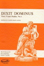 Handel: Dixit Dominus published by Novello - Vocal Score