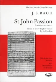 Bach: St. John Passion published by Novello - Vocal Score