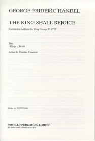 Handel: The King Shall Rejoice published by Novello